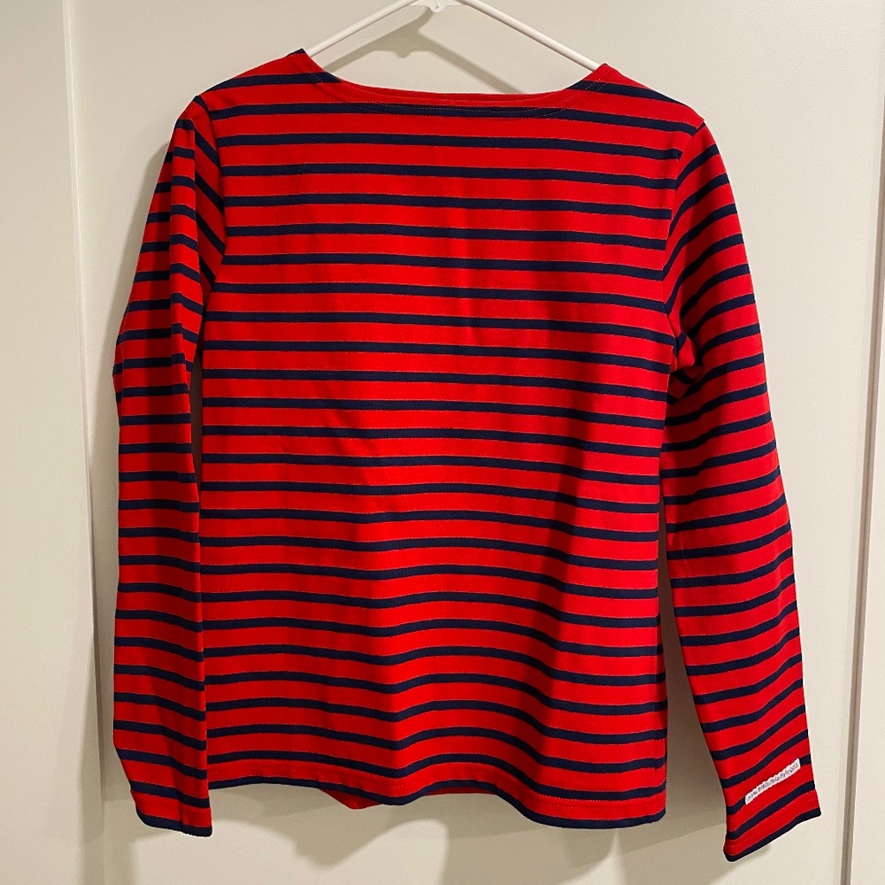 Striped blue and red shirt (medium)